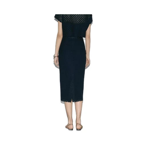 Double G flower lace skirt