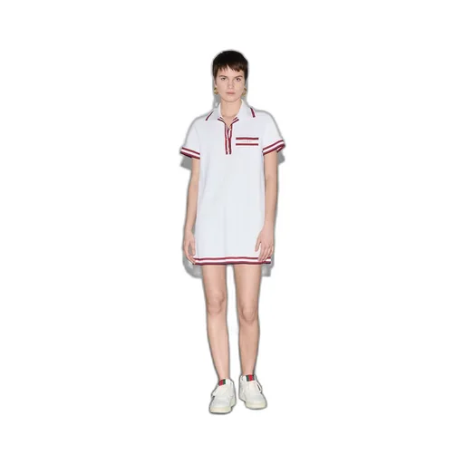Polo dress with Web trim