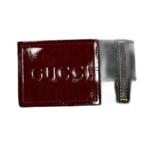 Denim pant with Gucci label