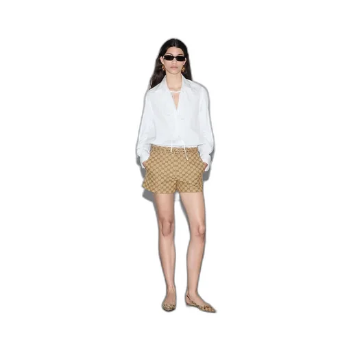 Cotton poplin shirt with ribbon tie