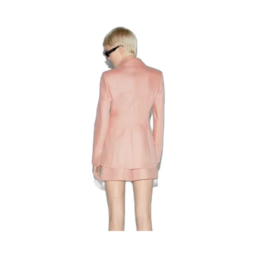 Double-breasted wool mohair jacket
