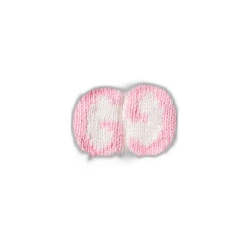 Cotton crewneck top with GG intarsia