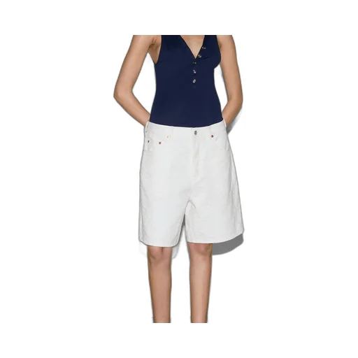 Bermuda GG jacquard denim shorts