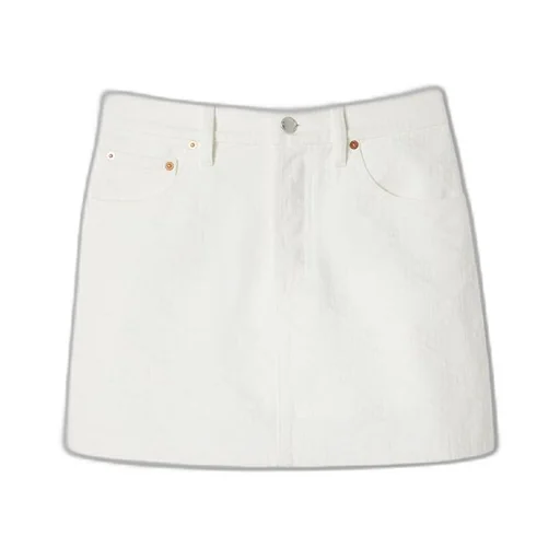 GG jacquard denim mini skirt