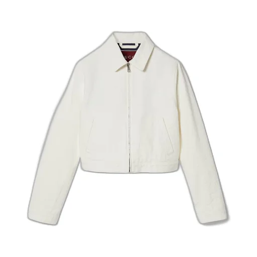 GG jacquard denim jacket