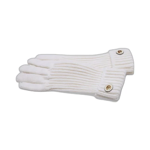Wool cashmere gloves with Double G