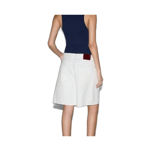 Bermuda GG jacquard denim shorts