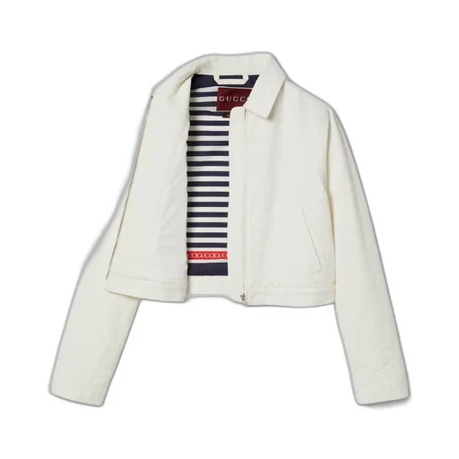GG jacquard denim jacket