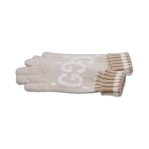 GG cashmere lamé gloves