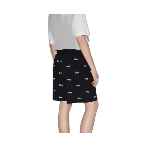 Cotton jersey shorts with embroidery
