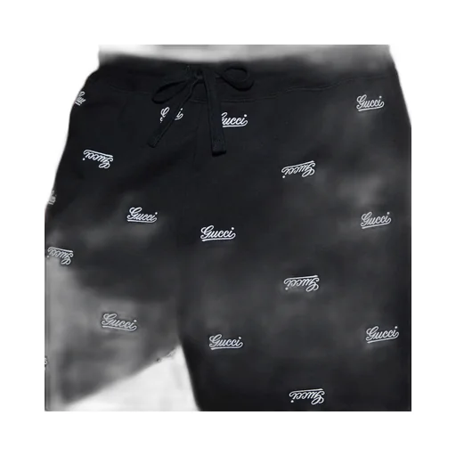 Cotton jersey shorts with embroidery