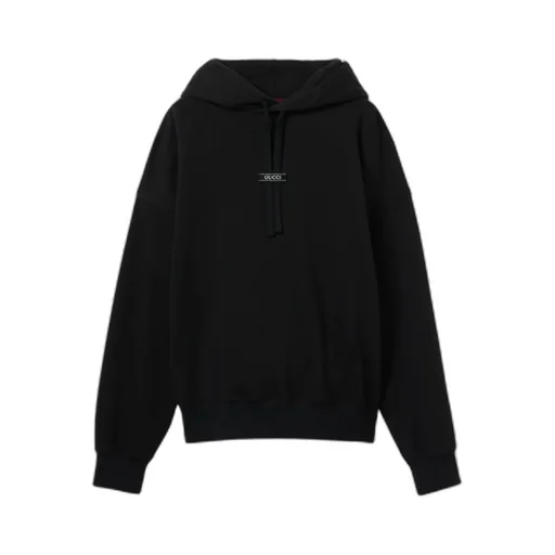 Cotton jersey hooded sweatshirt