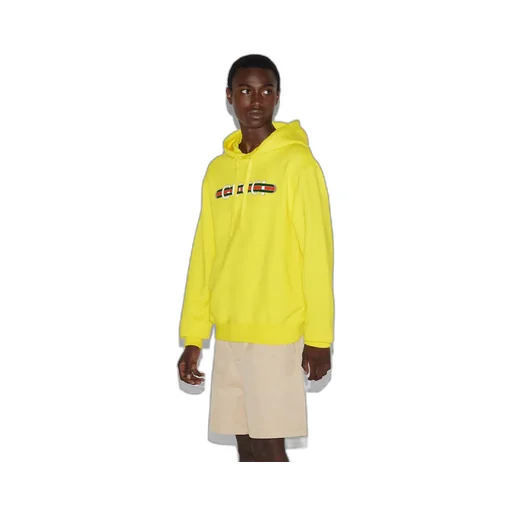 Cotton jersey hooded sweatshirt