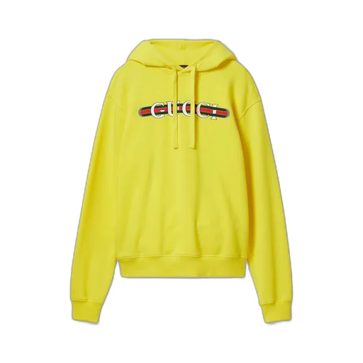 Cotton jersey hooded sweatshirt