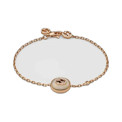 Gucci Interlocking 18k diamond bracelet