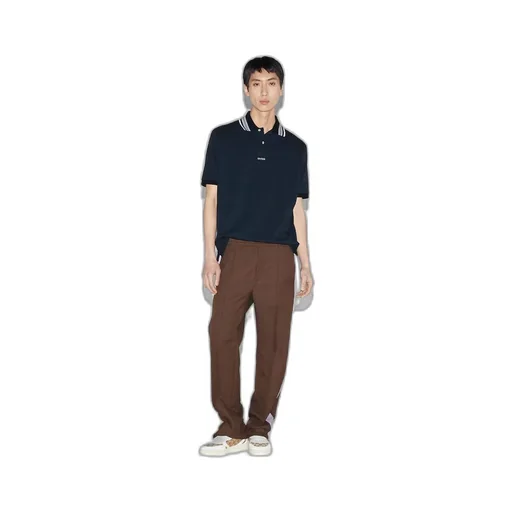 Cotton polo shirt with embroidery
