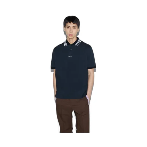 Cotton polo shirt with embroidery