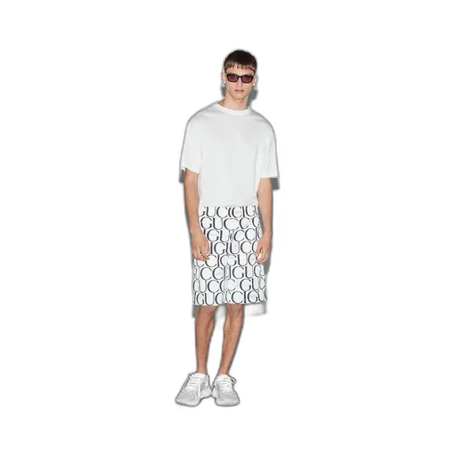 Maxi Gucci print fabric short