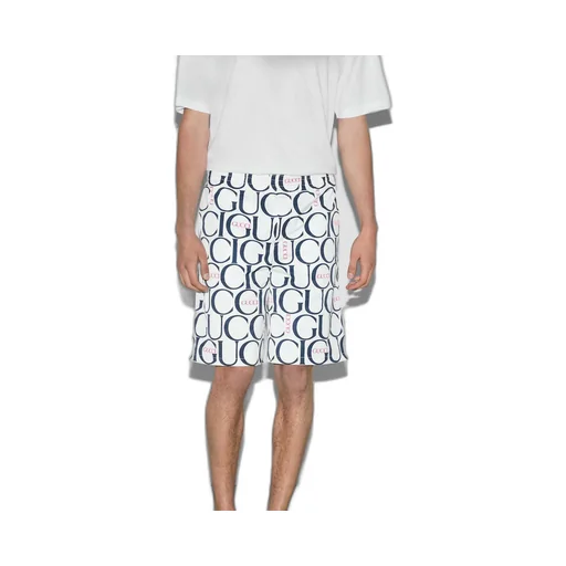 Maxi Gucci print fabric short