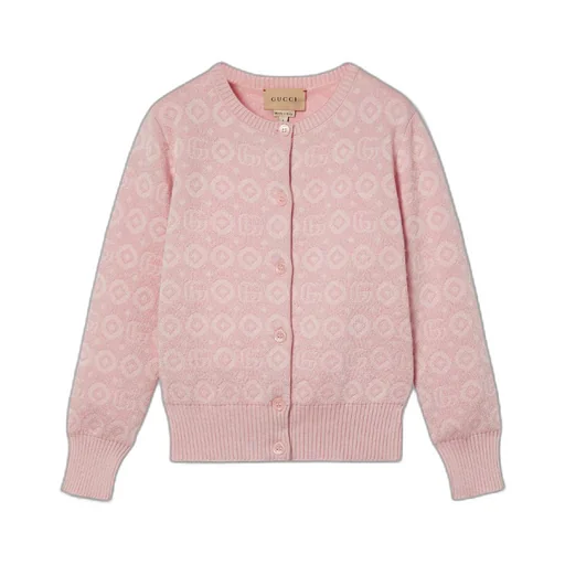 Children's Double G wool viscose cardigan