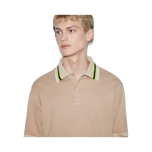 Cotton polo shirt with embroidery