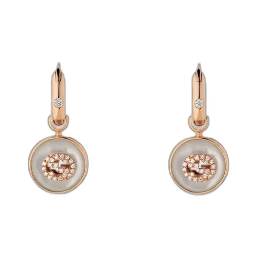 Gucci Interlocking 18k diamond earrings