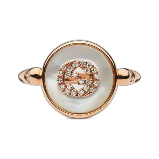 Gucci Interlocking 18k diamond ring