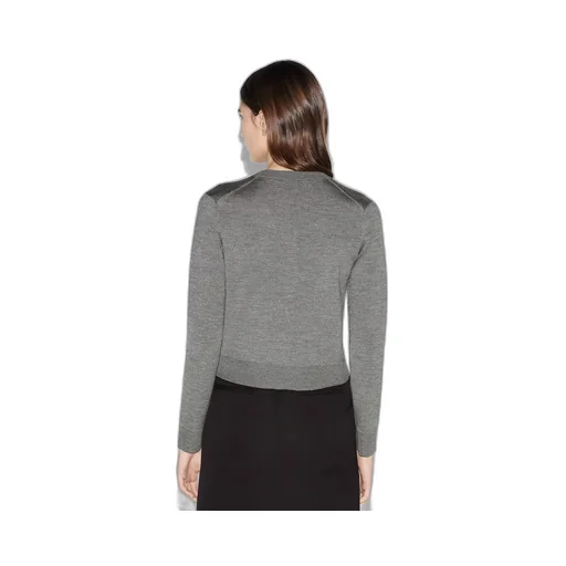 Wool jacquard cardigan