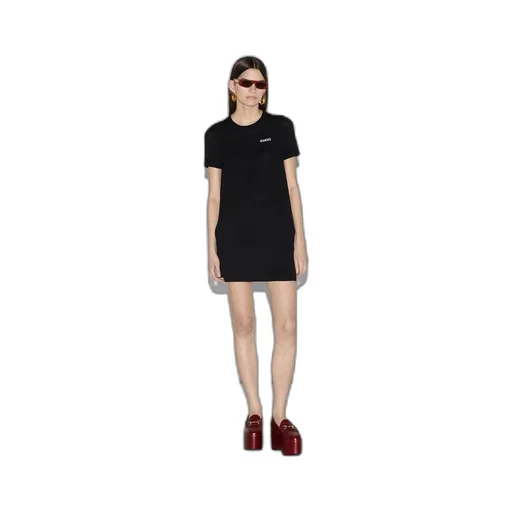 Wool jacquard mini dress