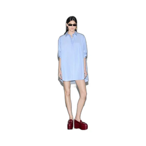 Striped heavy cotton poplin shirt