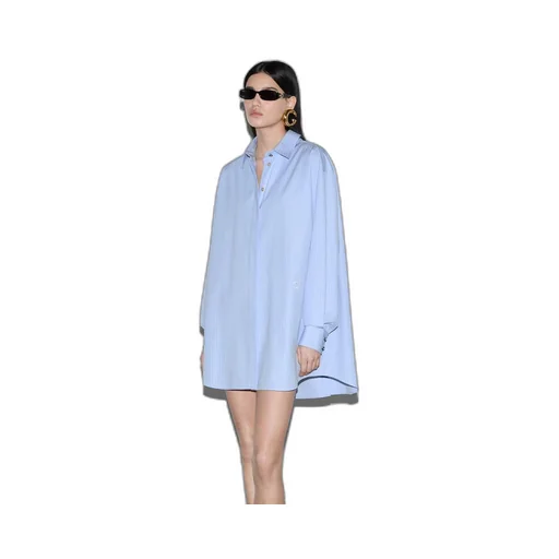 Striped heavy cotton poplin shirt