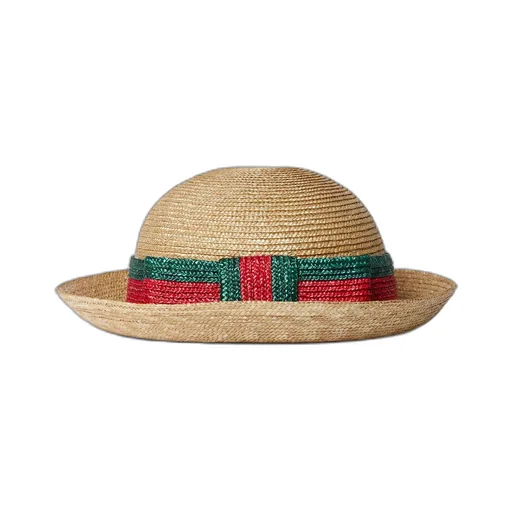 Children's straw effect hat with Web