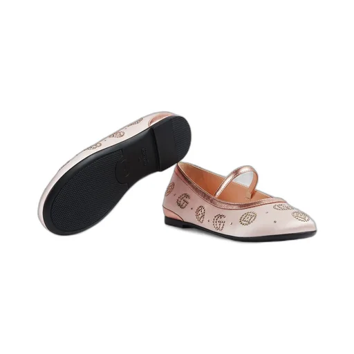 Children's ballet flat with crystals