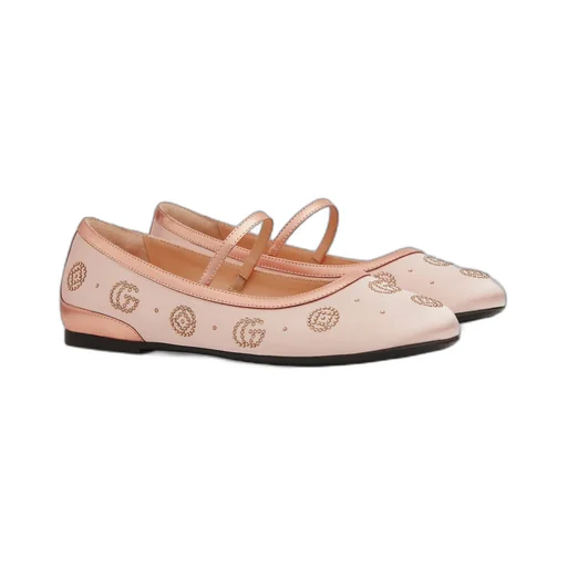 Teen ballet flat with crystals
