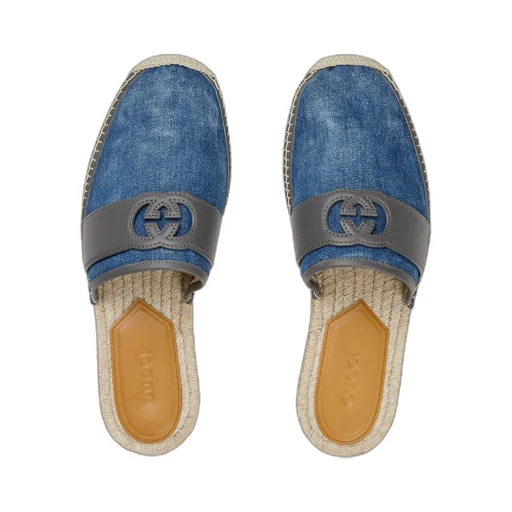 Men's Interlocking G slide espadrille