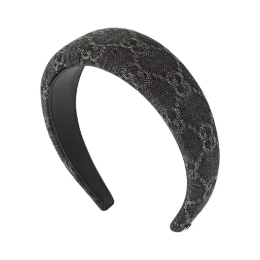 GG denim hairband