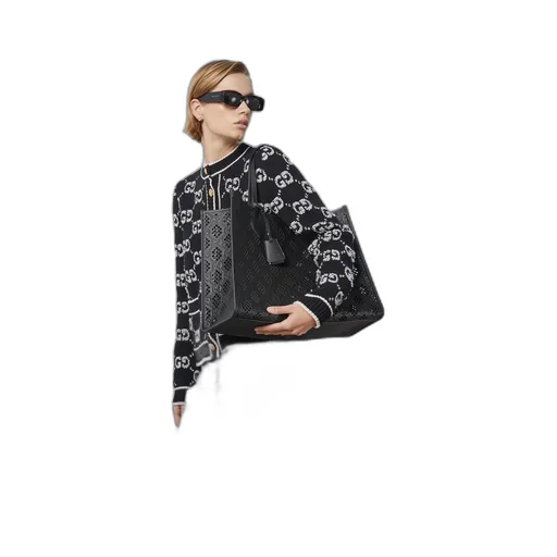 Medium tote bag with cut-out motif