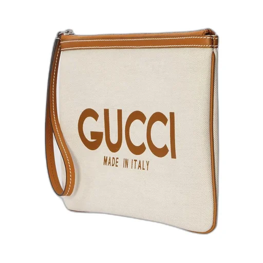 Clutch with Gucci print