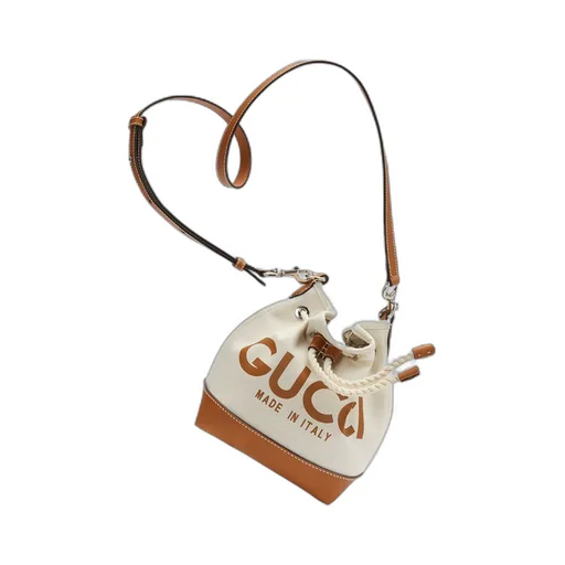 Mini shoulder bag with Gucci print