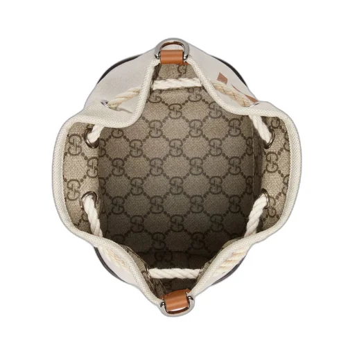 Mini shoulder bag with Gucci print