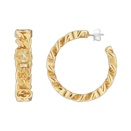 Gucci Interlocking hoop earrings