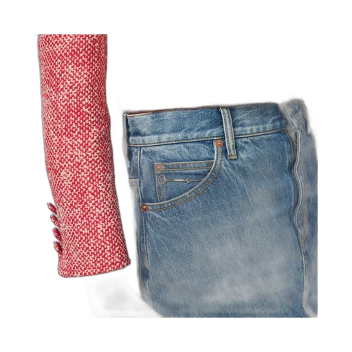 Organic denim skirt with Horsebit