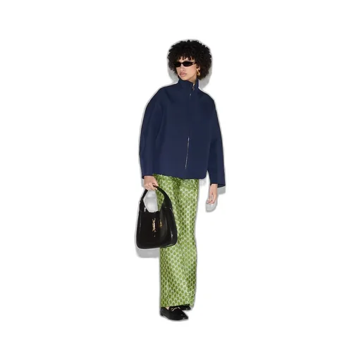 GG wool lamé trousers