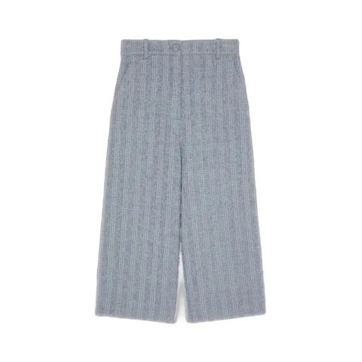 Wool tweed trousers