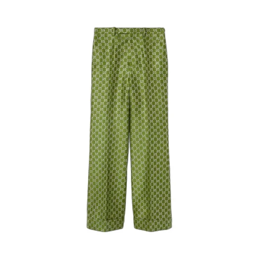 GG wool lamé trousers
