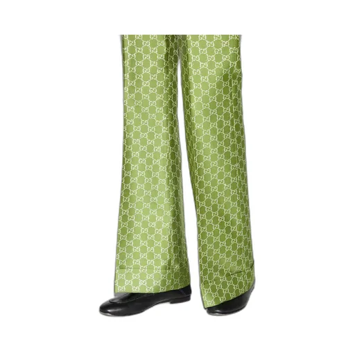 GG wool lamé trousers