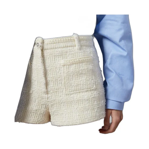 Wool tweed shorts