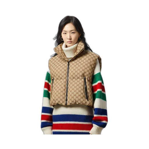 GG canvas padded gilet