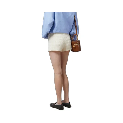 Wool tweed shorts