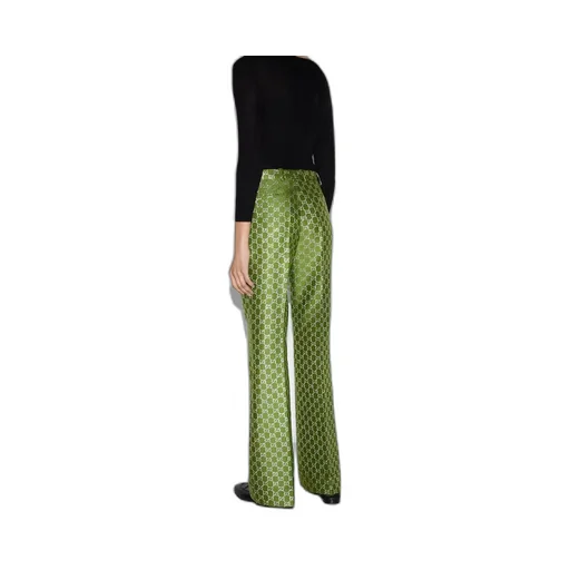 GG wool lamé trousers